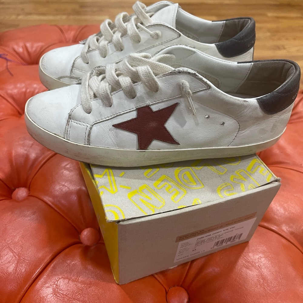 Golden Goose Kids Sneakers with Red Star